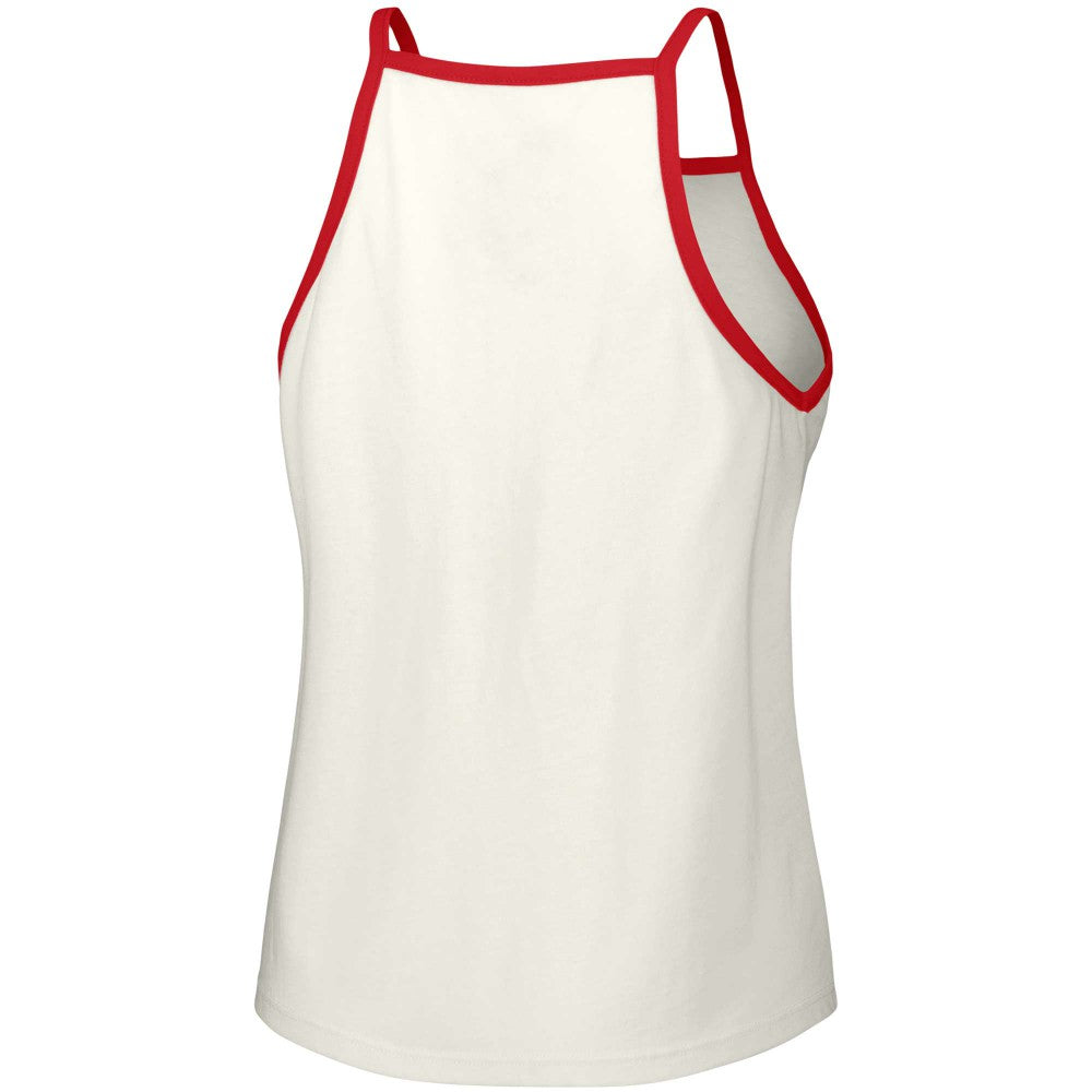 St. Louis Cardinals Lusso Women's Nadine Halter Tank Top - White - MLB on Sale