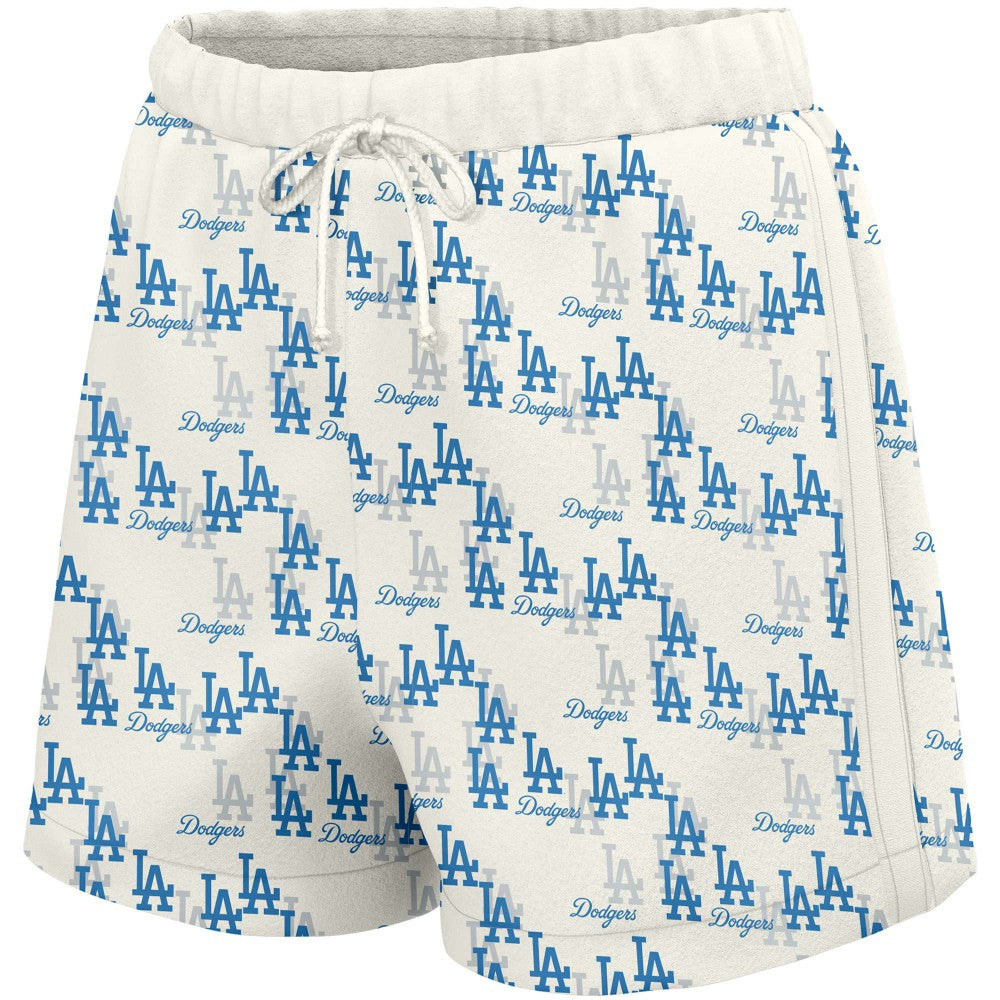 Los Angeles Dodgers Lusso Women's Marge Shorts - White - MLB on Sale