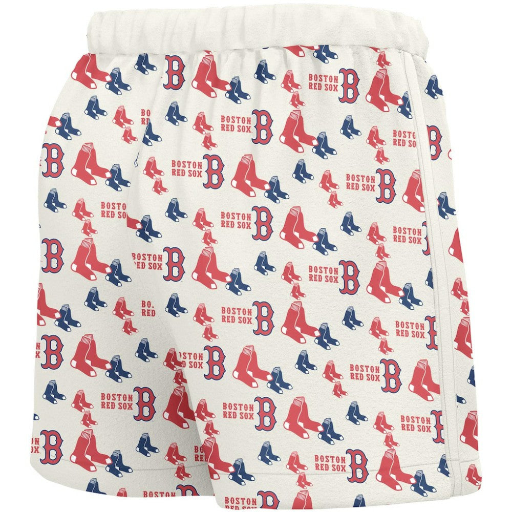Boston Red Sox Lusso Women's Marge Shorts - White - MLB Sale