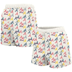 Atlanta Braves Lusso Women's Marge Shorts - White - MLB Online
