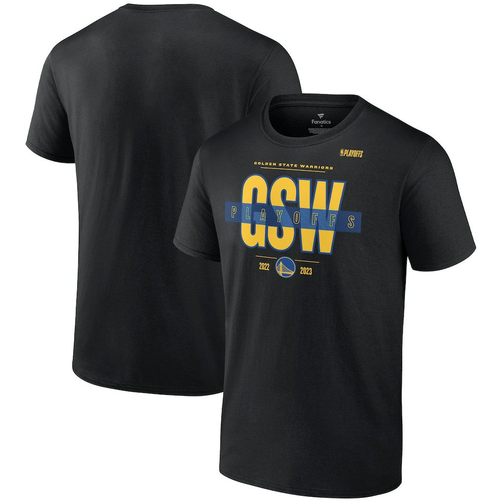 Golden State Warriors 2023 NBA Playoffs Jump Ball T-Shirt Black | Fanatics for sale
