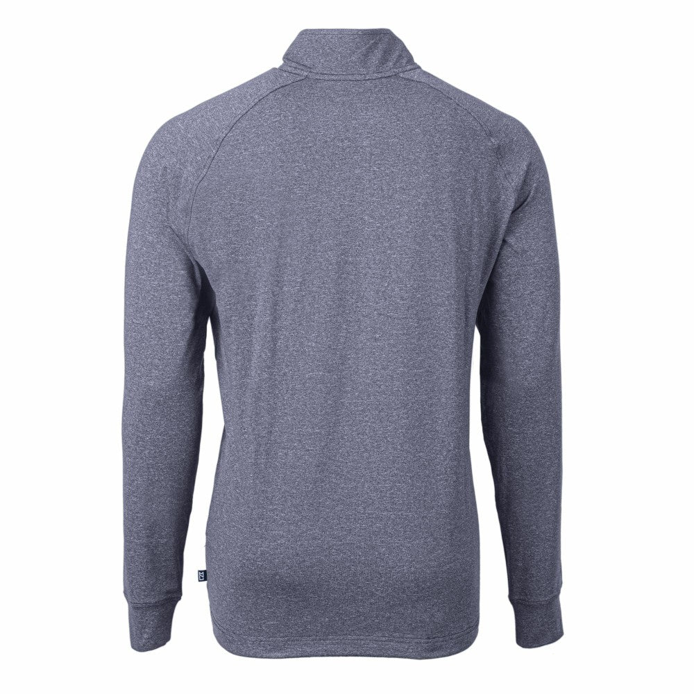 Kansas City Royals Cutter & Buck Adapt Eco Knit Stretch Recycled Quarter-Zip Pullover Top - Heather Navy - MLB Online