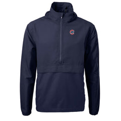 Chicago Cubs Cutter & Buck Charter Eco Recycled Half-Zip Anorak Jacket - Navy - MLB on Sale