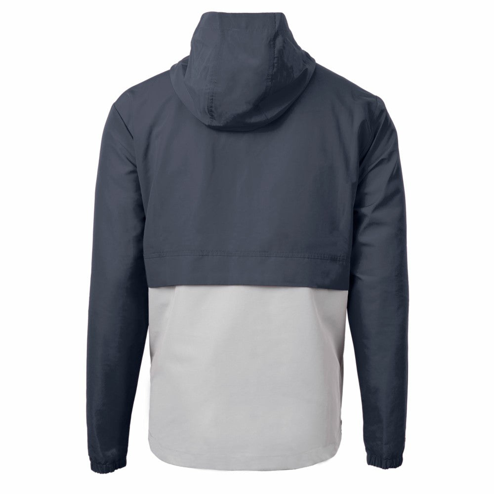 Cleveland Guardians Cutter & Buck Charter Eco Recycled Half-Zip Anorak Jacket - Navy/Gray - MLB Online