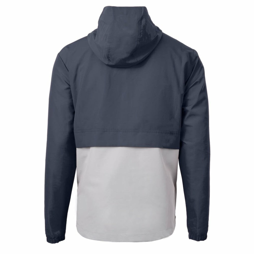 New York Yankees Cutter & Buck Charter Eco Recycled Half-Zip Anorak Jacket - Navy/Gray - MLB Sale