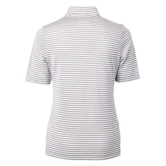 San Francisco Giants Cutter & Buck Women's Virtue Eco Pique Stripe Top - Gray - MLB Online