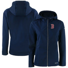 Boston Red Sox Cutter & Buck Women's Evoke Eco Softshell Recycled Full-Zip Jacket - Navy - MLB Online