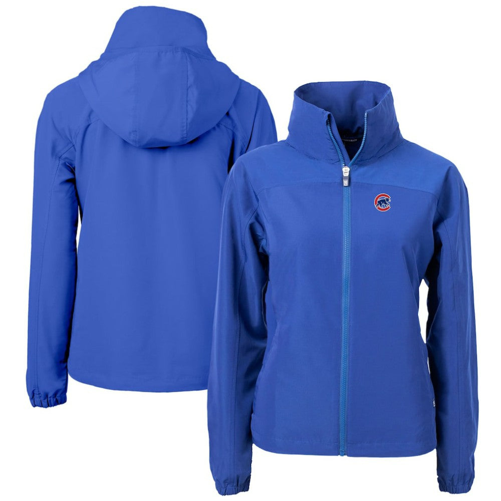 Chicago Cubs Cutter & Buck Women's Charter Eco Recycled Full-Zip Jacket - Blue - MLB Online