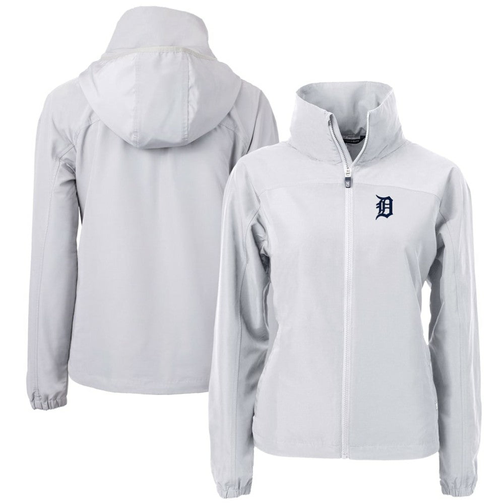 Detroit Tigers Cutter & Buck Women's Charter Eco Recycled Full-Zip Jacket - Gray - MLB Online