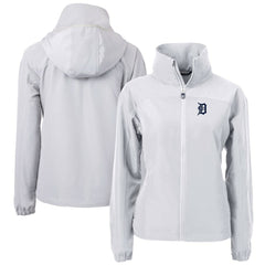 Detroit Tigers Cutter & Buck Women's Charter Eco Recycled Full-Zip Jacket - Gray - MLB Online