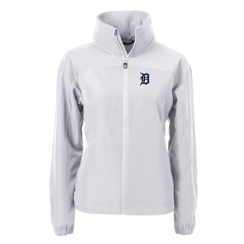 Detroit Tigers Cutter & Buck Women's Charter Eco Recycled Full-Zip Jacket - Gray - MLB Online