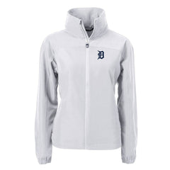 Detroit Tigers Cutter & Buck Women's Charter Eco Recycled Full-Zip Jacket - Gray - MLB Online