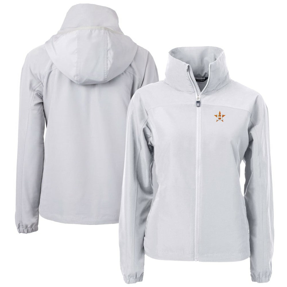 Houston Astros Cutter & Buck Women's Charter Eco Recycled Full-Zip Jacket - Gray - MLB Online