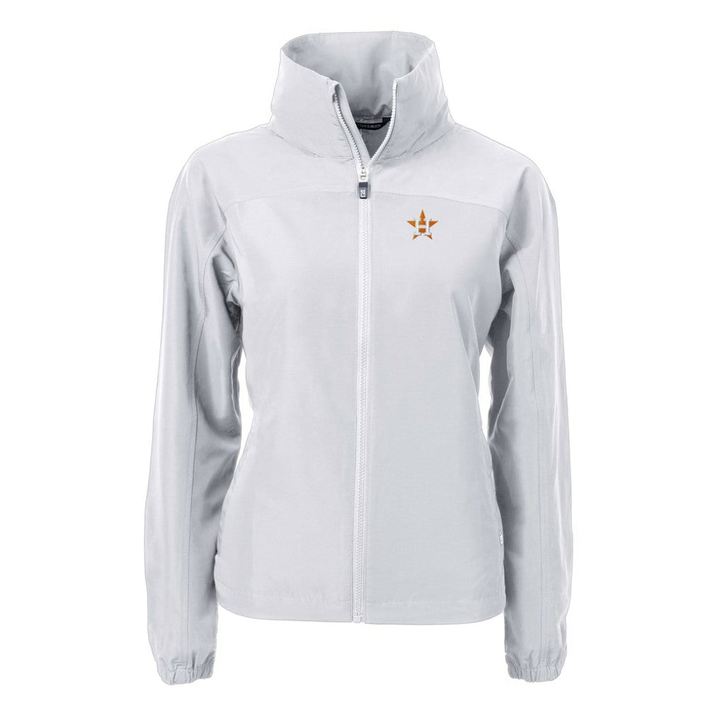 Houston Astros Cutter & Buck Women's Charter Eco Recycled Full-Zip Jacket - Gray - MLB Online