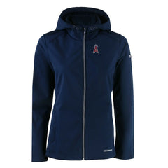Los Angeles Angels Cutter & Buck Women's Evoke Eco Softshell Recycled Full-Zip Jacket - Navy - MLB Online