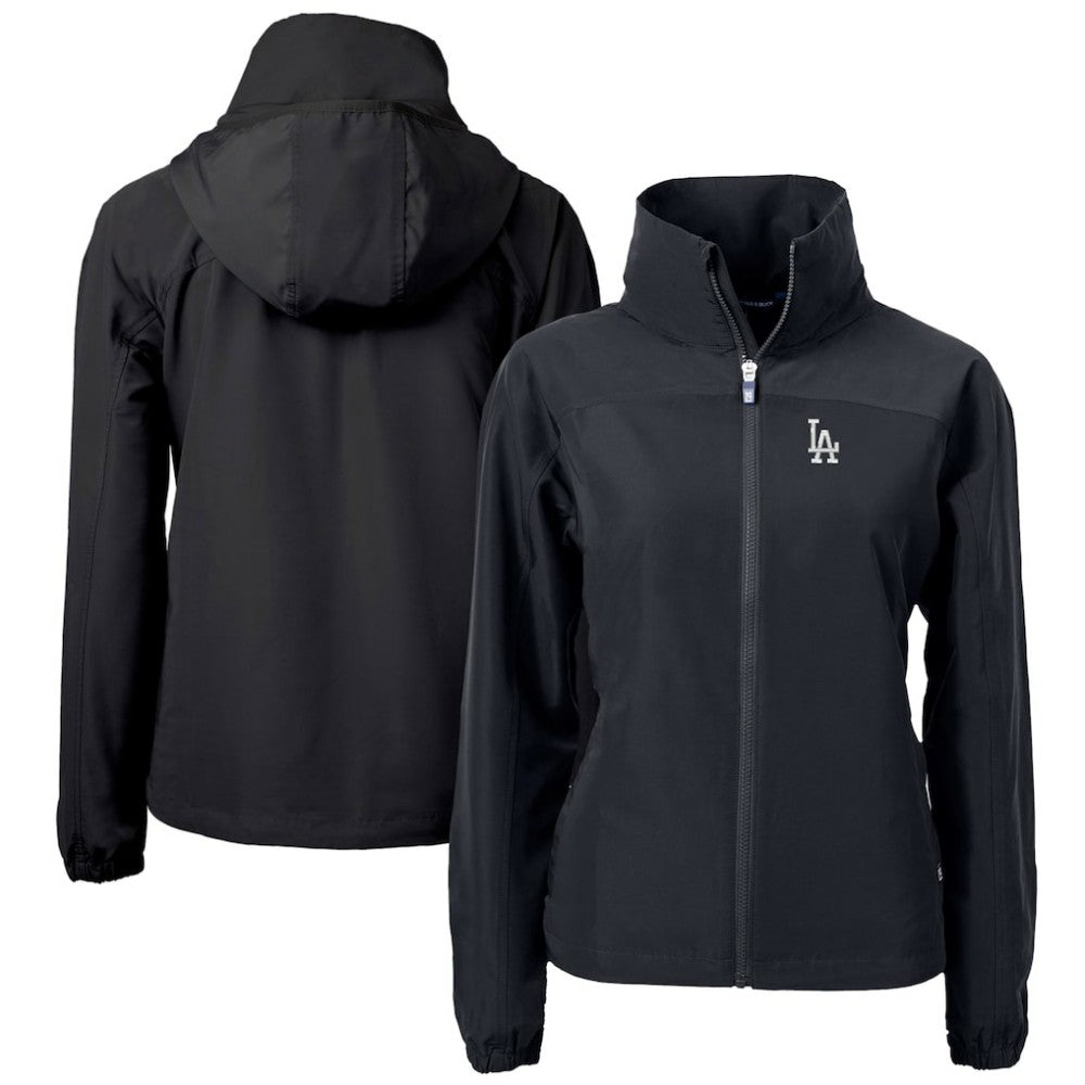 Los Angeles Dodgers Cutter & Buck Women's Charter Eco Recycled Full-Zip Jacket - Black - MLB Online