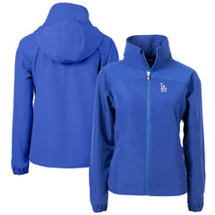 Los Angeles Dodgers Cutter & Buck Women's Charter Eco Recycled Full-Zip Jacket - Blue - MLB Sale