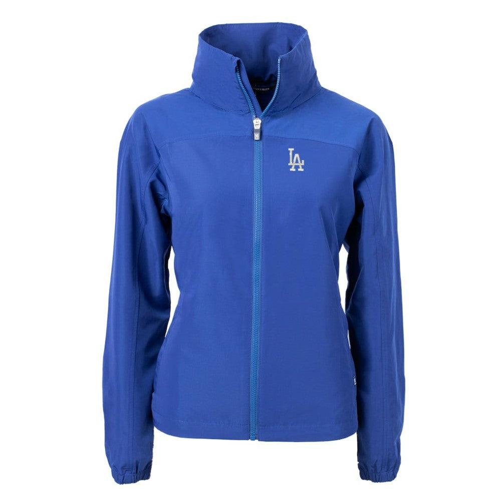 Los Angeles Dodgers Cutter & Buck Women's Charter Eco Recycled Full-Zip Jacket - Blue - MLB Sale
