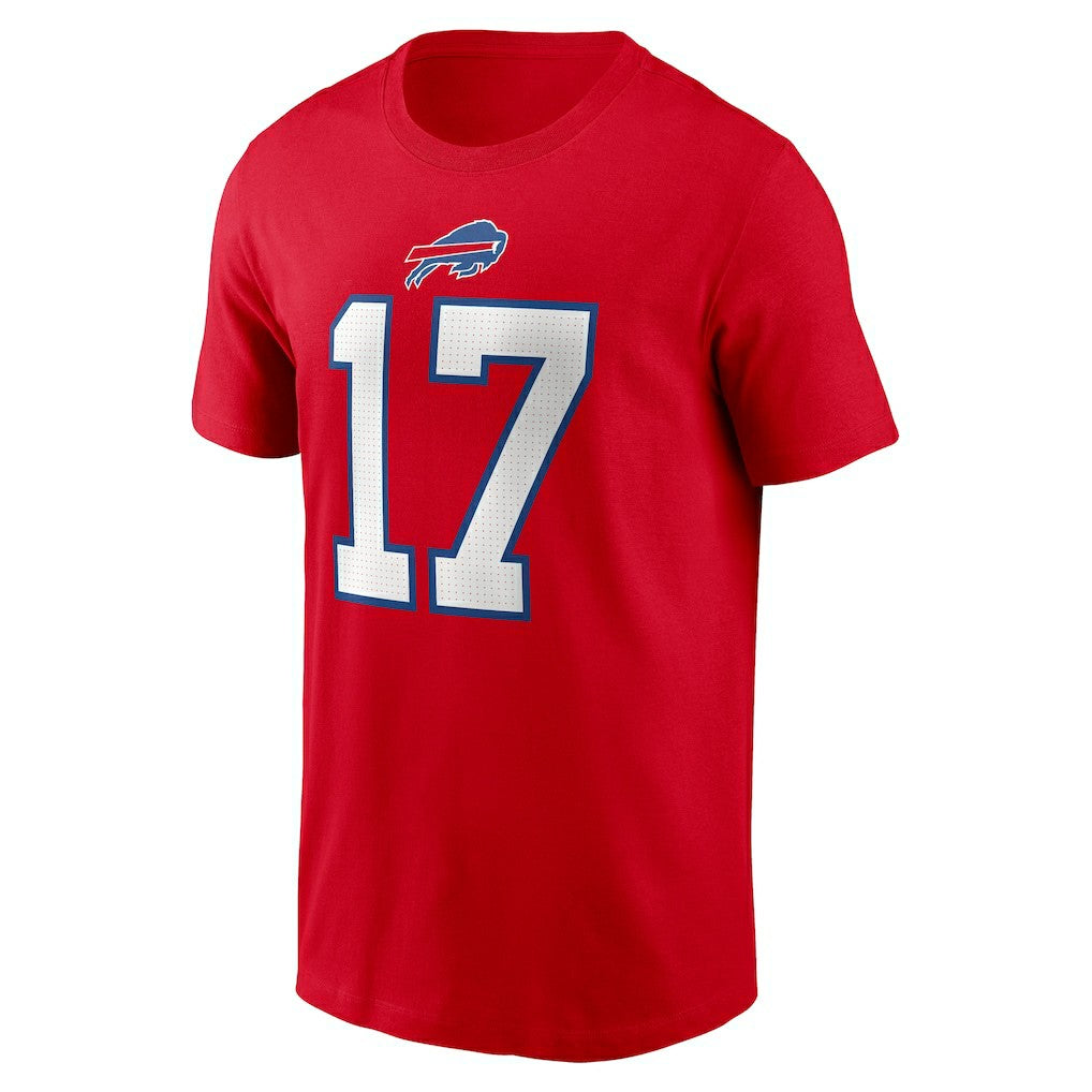 Nike Josh Allen Buffalo Bills Player Name & Number T-Shirt Red