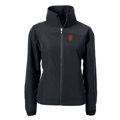 San Francisco Giants Cutter & Buck Women's Charter Eco Recycled Full-Zip Jacket - Black - MLB on Sale