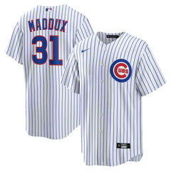 Greg Maddux Chicago Cubs Nike Home Retired Player Replica Jersey - White - Nike on Sale