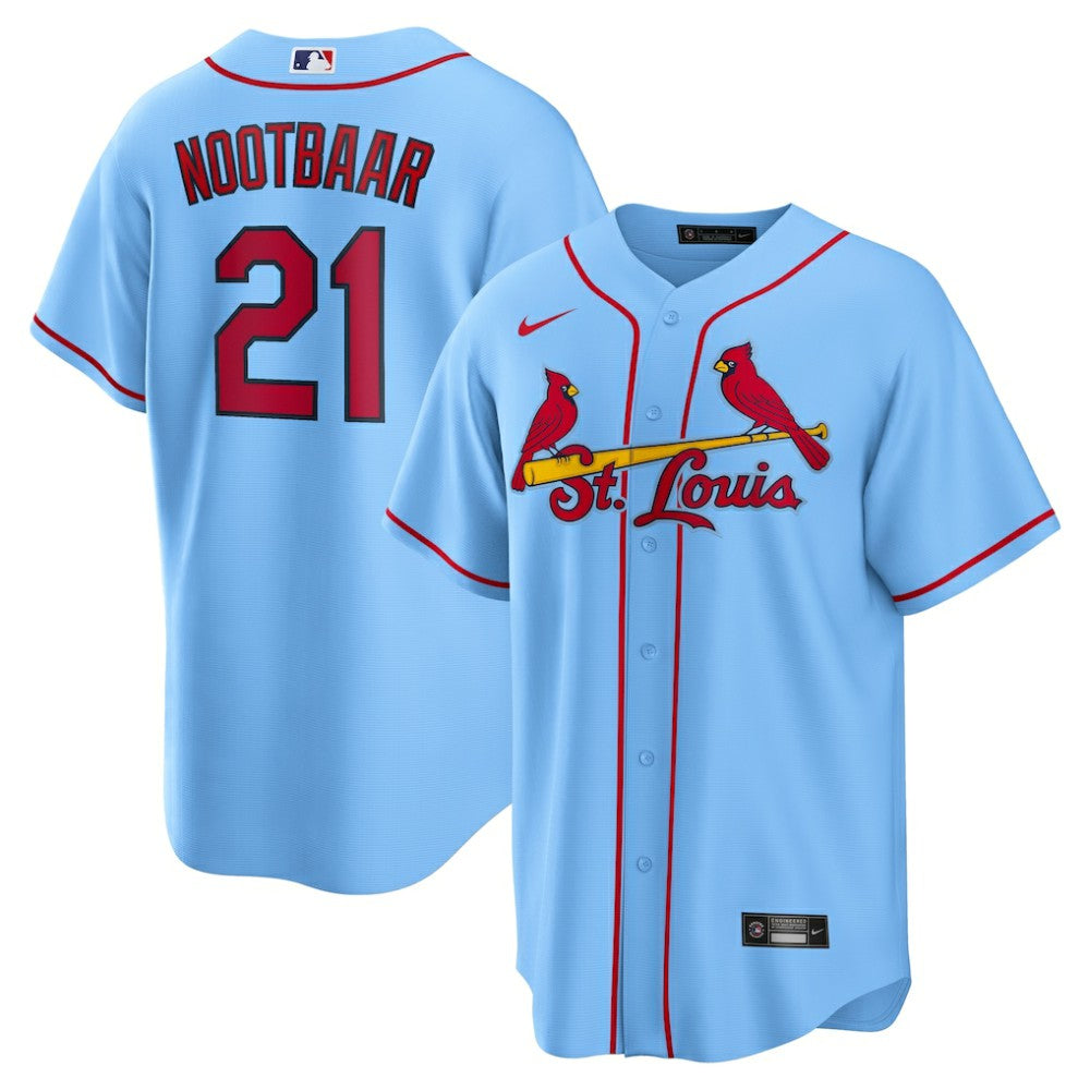 Lars Nootbaar St. Louis Cardinals Nike Alternate Replica Jersey - Light Blue - Nike Online