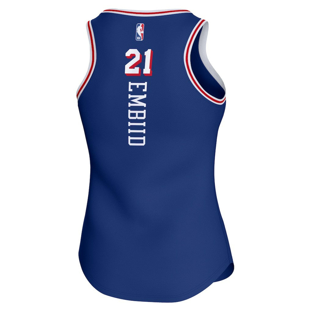 Joel Embiid Philadelphia 76ers Women's Fast Break Player Jersey Icon Edition Royal | Fanatics for sale
