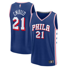 Joel Embiid Philadelphia 76ers Fast Break Replica Jersey Icon Edition Royal | Fanatics discount