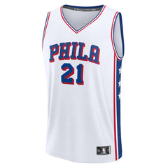 Joel Embiid Philadelphia 76ers Fast Break Replica Jersey Association Edition White | Fanatics outlet
