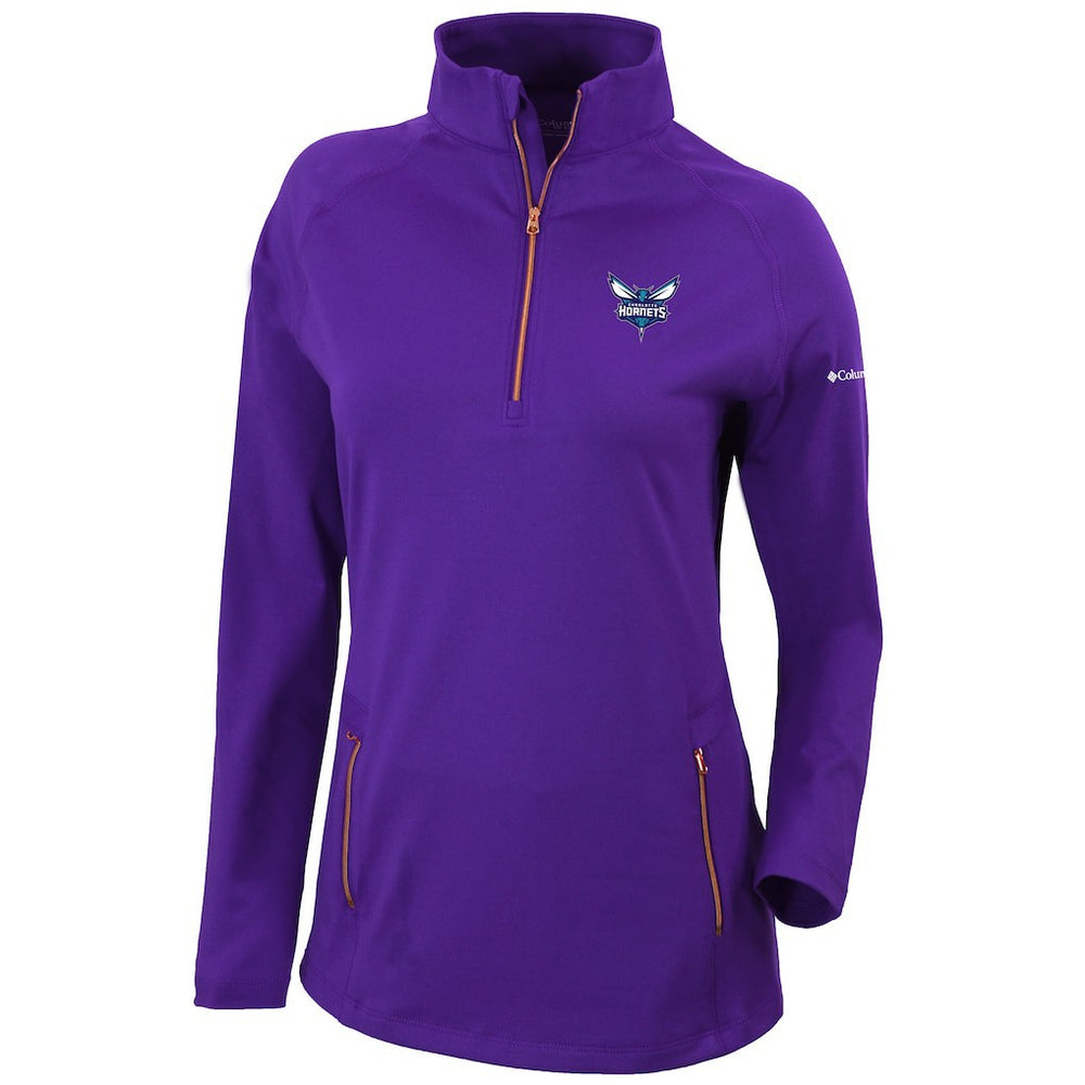 Charlotte Hornets Women's Omni-Wick Outward Nine Quarter-Zip Pullover Top Purple | Columbia outlet