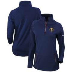 Denver Nuggets Women's Omni-Wick Outward Nine Quarter-Zip Pullover Top for sale Navy | Columbia