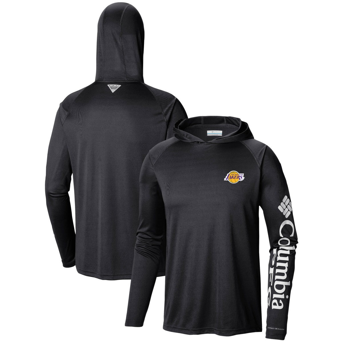 Los Angeles Lakers Terminal Tackle Long Sleeve Hoodie T-Shirt Black | Columbia for sale