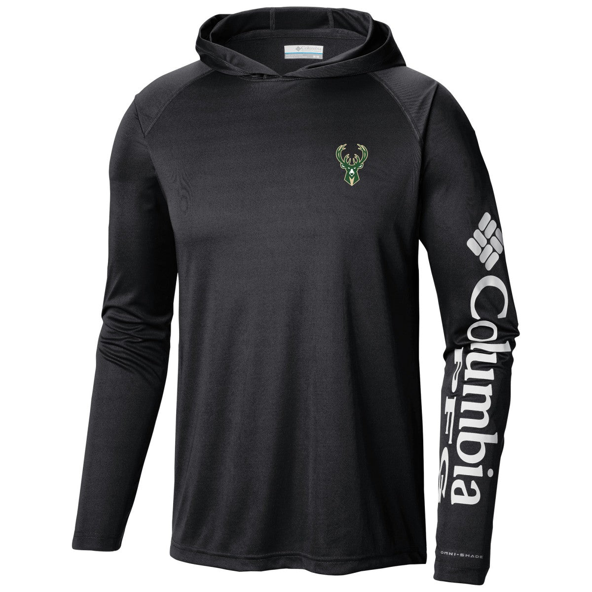 Milwaukee Bucks Terminal Tackle Long Sleeve Hoodie T-Shirt Black | Columbia US