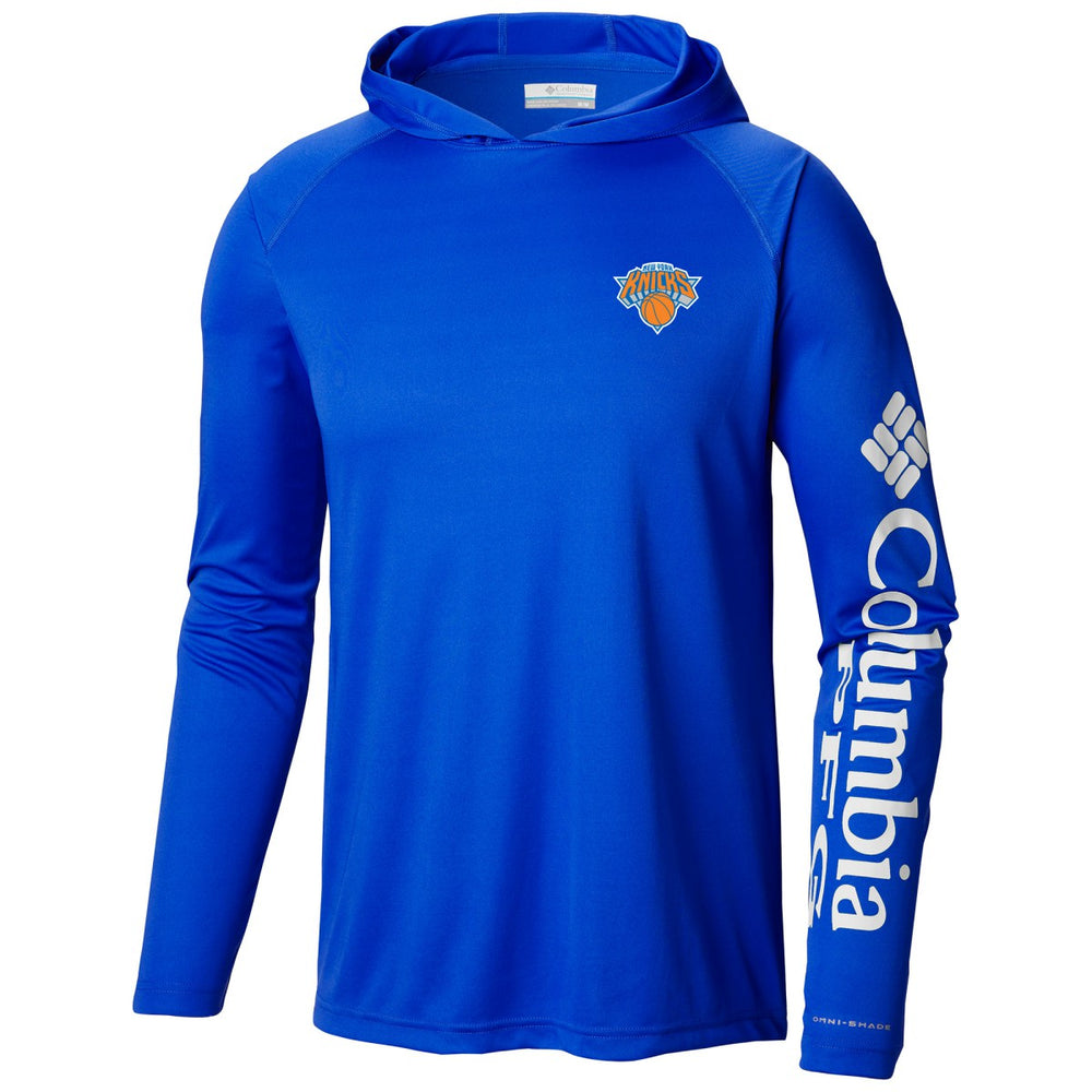 New York Knicks Terminal Tackle Long Sleeve Hoodie T-Shirt Blue | Columbia Near Me