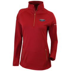 New Orleans Pelicans Women's Omni-Wick Outward Nine Quarter-Zip Pullover Top Red | Columbia online