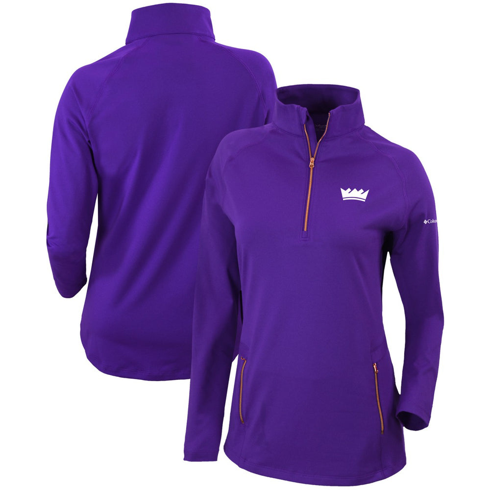 Sacramento Kings Women's Omni-Wick Outward Nine Quarter-Zip Pullover Top Purple | Columbia online