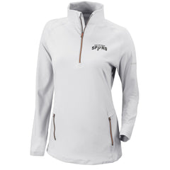 San Antonio Spurs Women's Omni-Wick Outward Nine Quarter-Zip Pullover Top White | Columbia discount