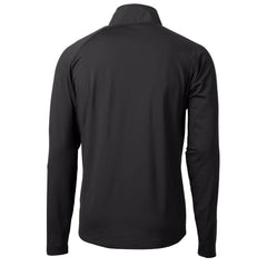 Minnesota Vikings Cutter & Buck Helmet Adapt Eco Knit Hybrid Recycled Quarter-Zip Pullover Top Black