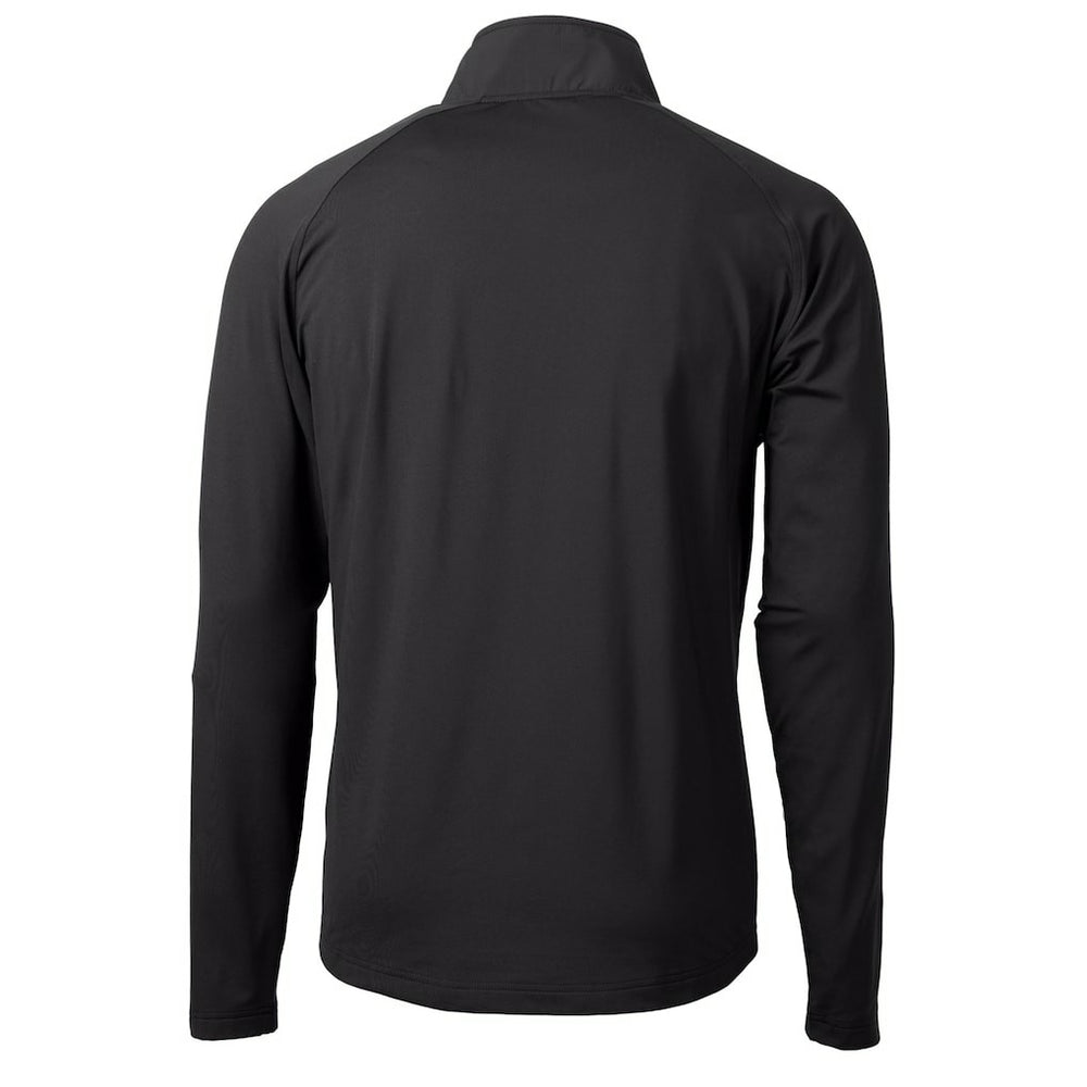 Philadelphia Eagles Cutter & Buck Helmet Adapt Eco Knit Hybrid Recycled Quarter-Zip Pullover Top Black