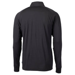 Cincinnati Bengals Cutter & Buck Helmet Adapt Eco Knit Stretch Recycled Quarter-Zip Pullover Top Black