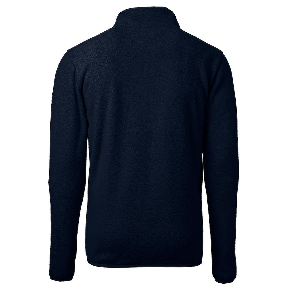 Chicago Bears Cutter & Buck Helmet Cascade Eco Sherpa Fleece Quarter-Zip Pullover Jacket Navy