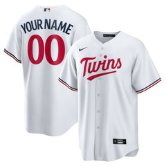 Minnesota Twins Nike Home Replica Custom Jersey - White - Nike Discount