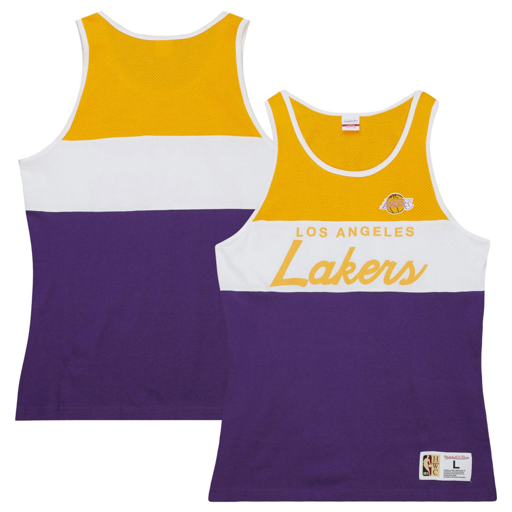 Los Angeles Lakers Special Script Tank Top Purple | Mitchell & Ness Lifestyle