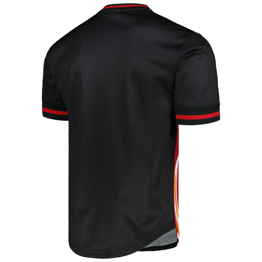 Miami Heat Jumbotron 3.0 Mesh V-Neck T-Shirt Red | Mitchell & Ness discount