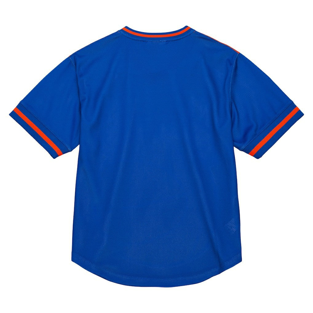 New York Knicks Jumbotron 3.0 Mesh V-Neck T-Shirt Orange | Mitchell & Ness Near Me
