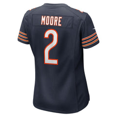 Nike D.J. Moore Chicago Bears Women's Player Jersey Navy