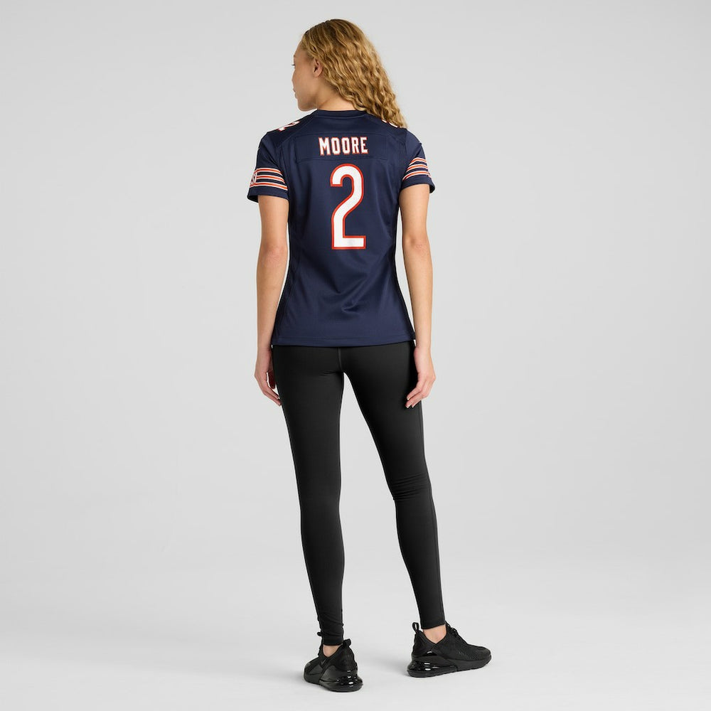 Nike D.J. Moore Chicago Bears Women's Player Jersey Navy