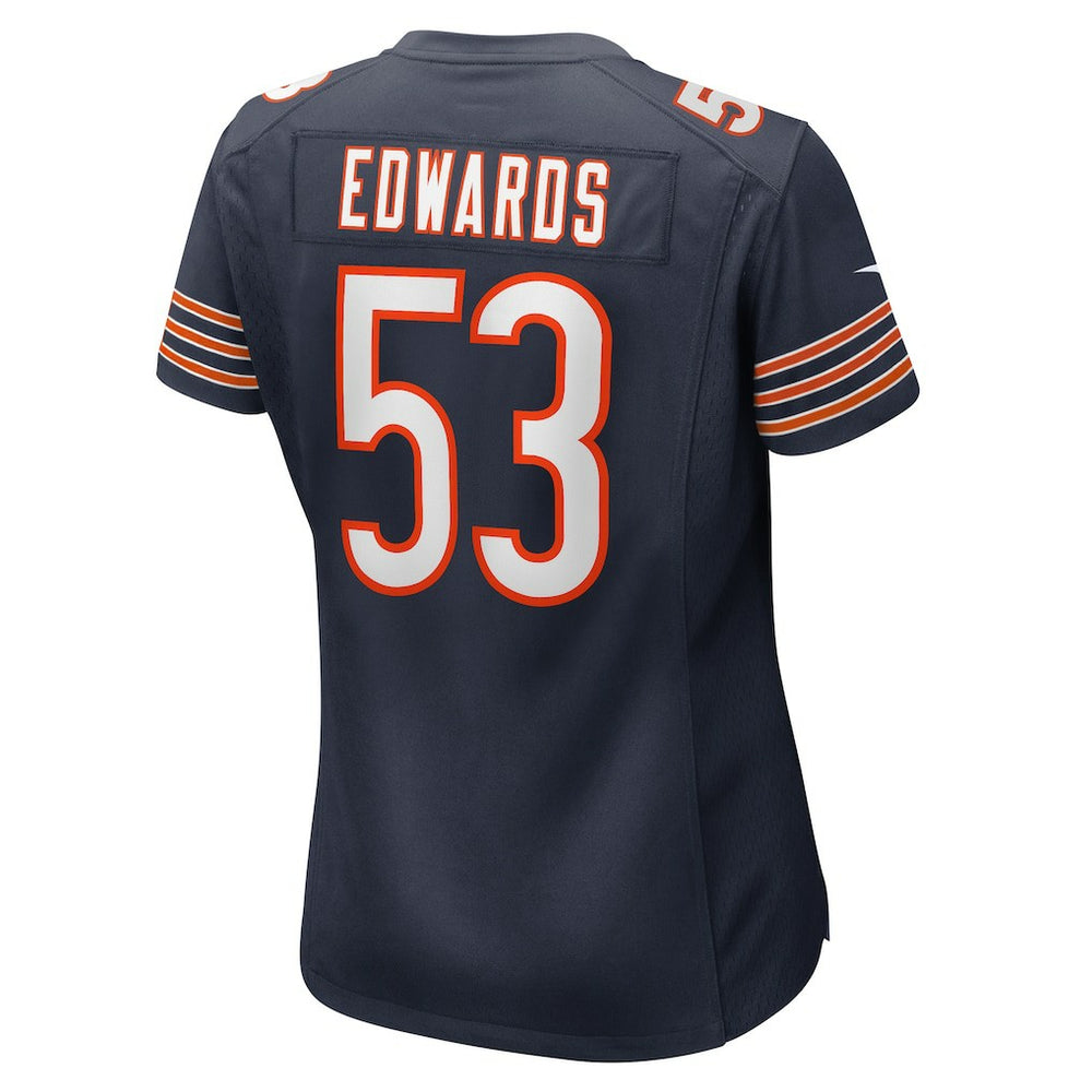 Nike TJ Edwards Chicago Bears Women's Game Player Jersey Navy