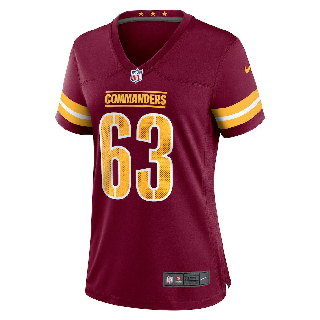 Nike Nick Gates Washington Commanders Women's Game Player Jersey Burgundy