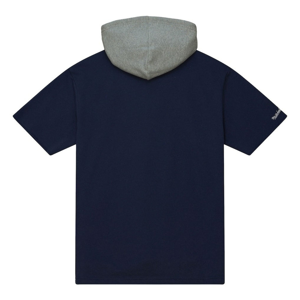Mitchell & Ness Dallas Cowboys Postgame Short Sleeve Hoodie Navy
